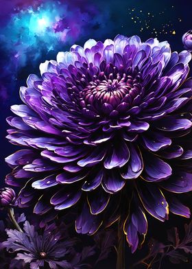 Purple Chrysanthemum Flower