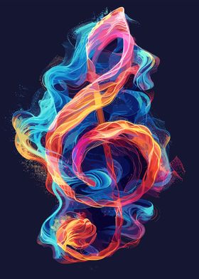 Abstract Music Note