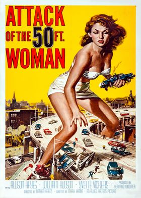 Attack of the 50ft Woman Poster