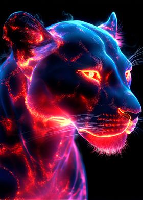 Neon Lioness