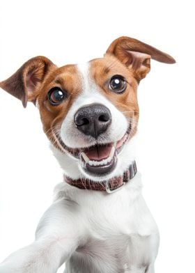 Smiling Jack Russell Selfie Dog