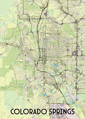 Colorado Springs City Map