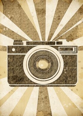 Vintage Camera Poster