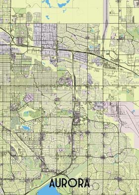 Aurora City Map