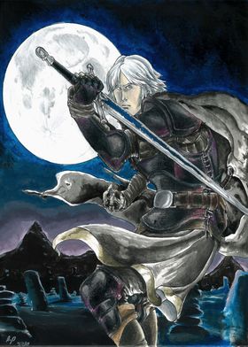 Knight Under Moonlight