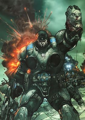 Gears of War Comic Cover