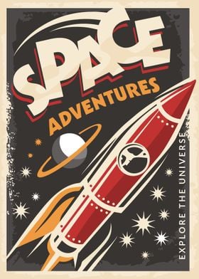 Space Adventures Poster