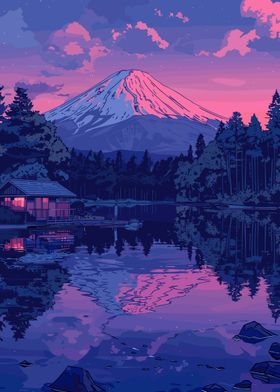 Mount Fuji Sunset