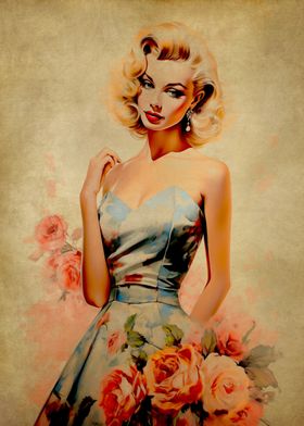 Vintage Pinup Girl No12