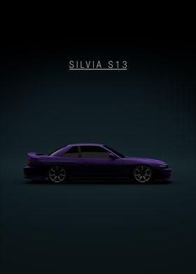 Nissan Silvia S13 G-Corporation 1988 - Purple