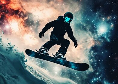 Snowboarder in Space