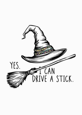 Witch Hat & Broom Pun