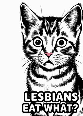 Cat Meme: Lesbians Eat What?