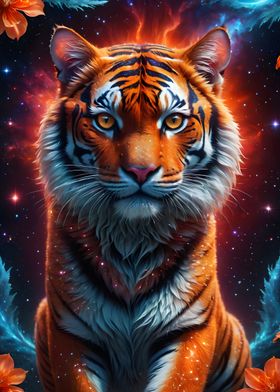 Cosmic Tiger in Space