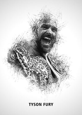 Tyson Fury Boxing Art