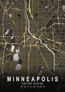 Minneapolis Silver Map