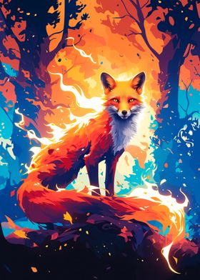 Fox in Forest