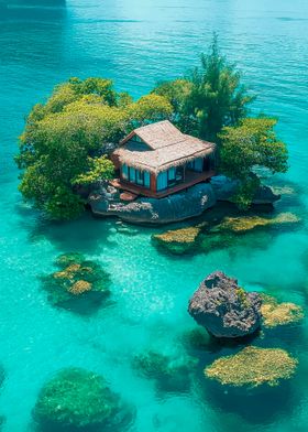 Tropical Island Bungalow