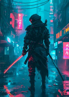 Cyberpunk Samurai