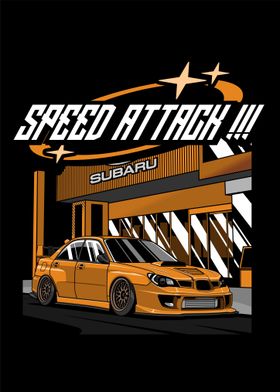 Subaru Speed Attack Orange