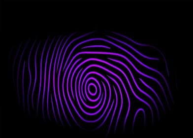 Purple Fingerprint Abstract