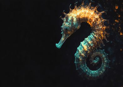 Glowing Seahorse