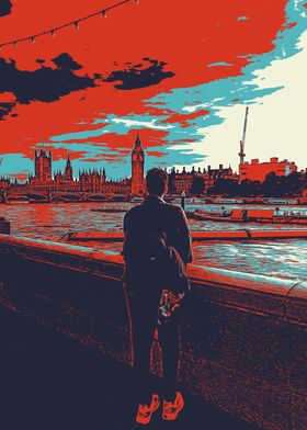 London Skyline Silhouette