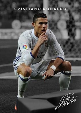 Cristiano Ronaldo Soccer Poster