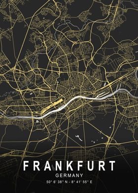 Frankfurt Silver Map