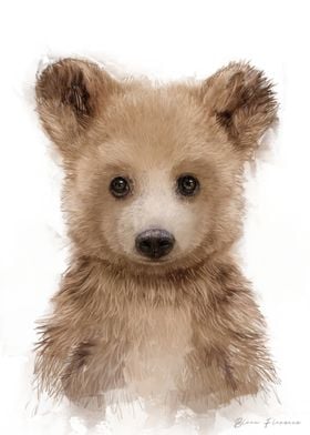 Cute Bear Cub Portrait