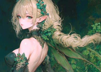 Elf Girl in Green