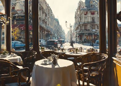 Parisian Cafe View