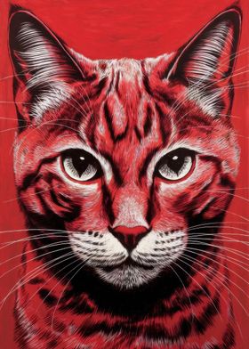 Red Cat Portrait