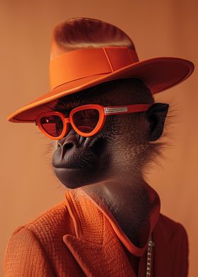 Monkey in Orange Suit