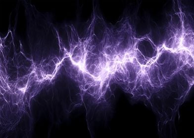 Purple Lightning Abstract