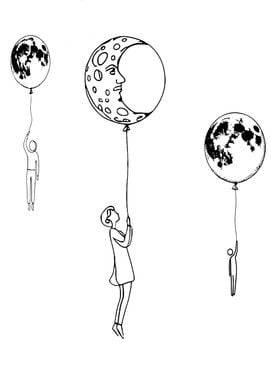 Moon Balloons