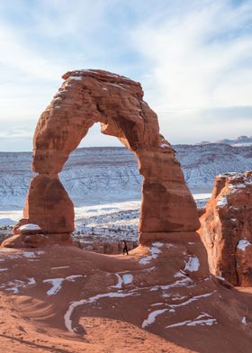 Delicate Arch in Winter