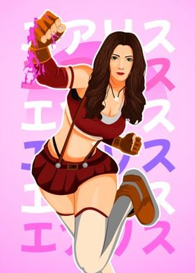 Anime Girl aerith x tifa