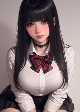 Anime Girl in School Uniform