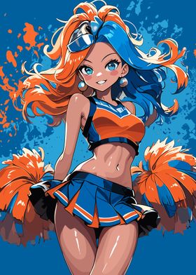 Cheerleader Anime Girl