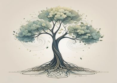 Whimsical Tree Illustration