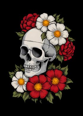 skull flower