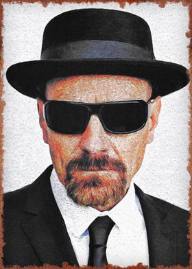 Walter White Let's Cook Portrait