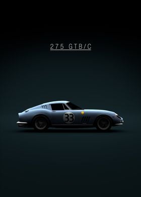 Ferrari 275 GTB C 1966 No 33 Blue Metallic - Green Tint