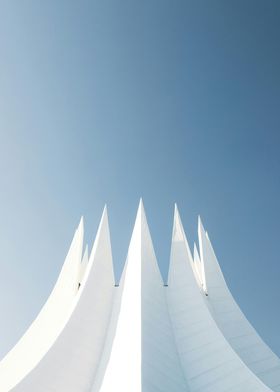 White Architectural Spikes