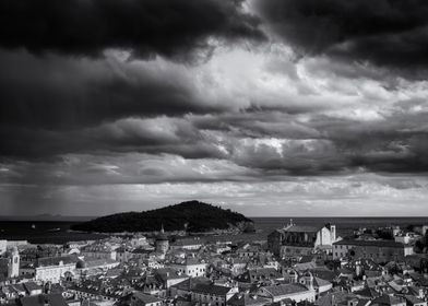 Cloudscape Above Dubrovnik City