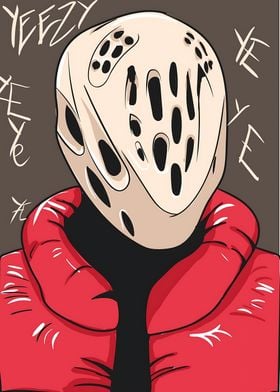 Yeezy Mask Illustration