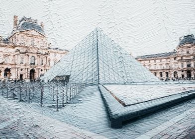 Louvre Pyramid Painting