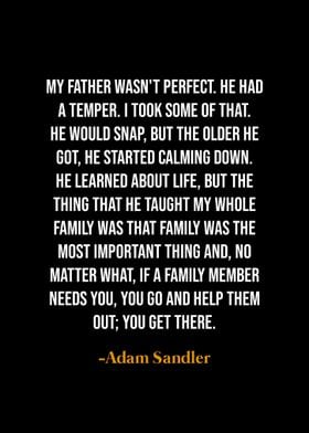 Adam Sandler Quote on Family