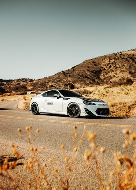 White Toyota 86 on Road